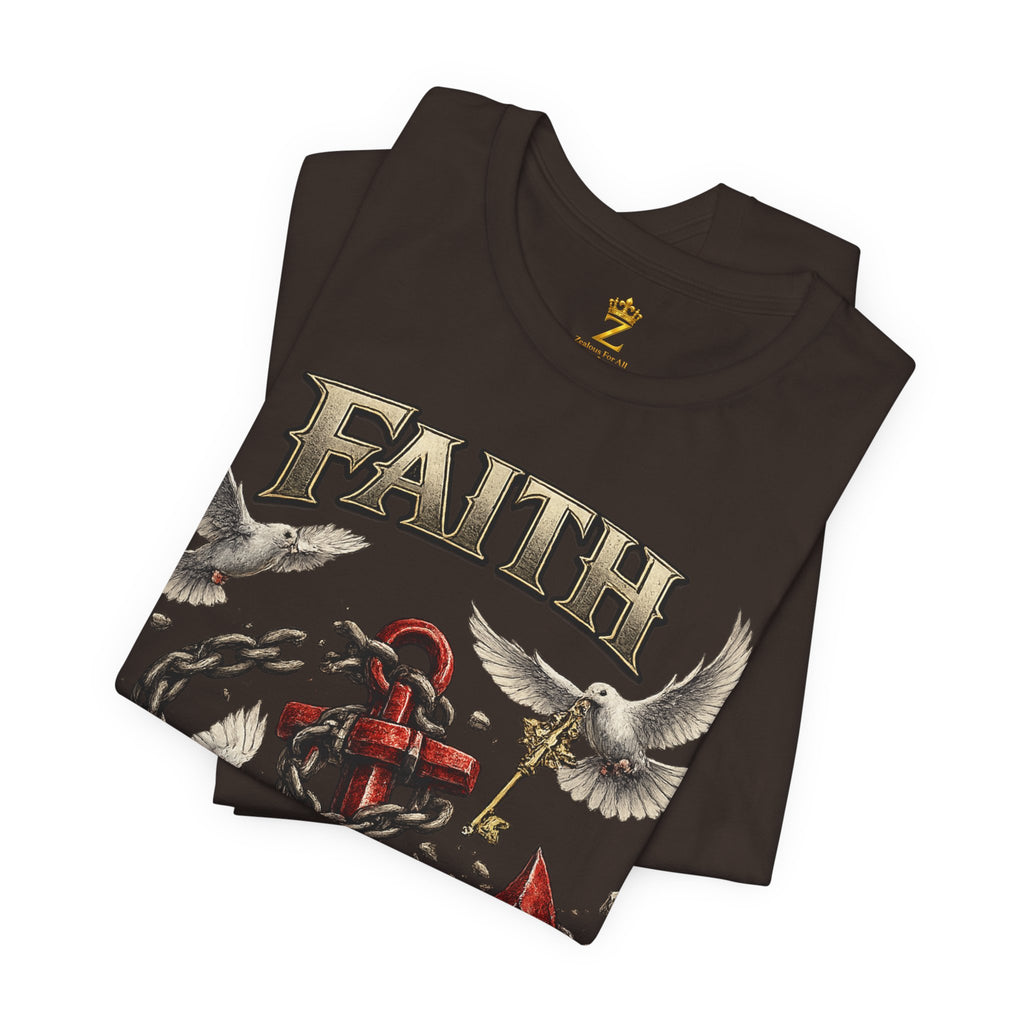 Faith Prevails T‑Shirt (Red Anchor) Printify