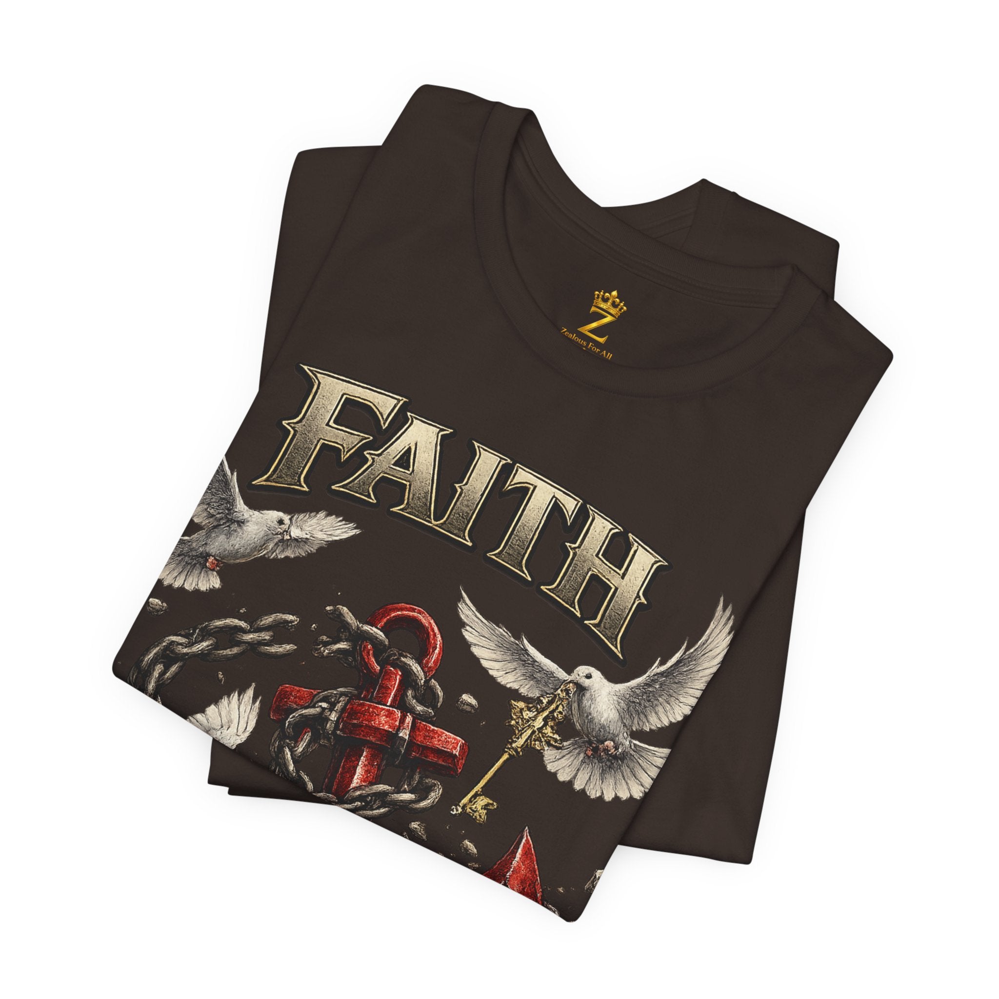 Faith Prevails T‑Shirt (Red Anchor) Printify