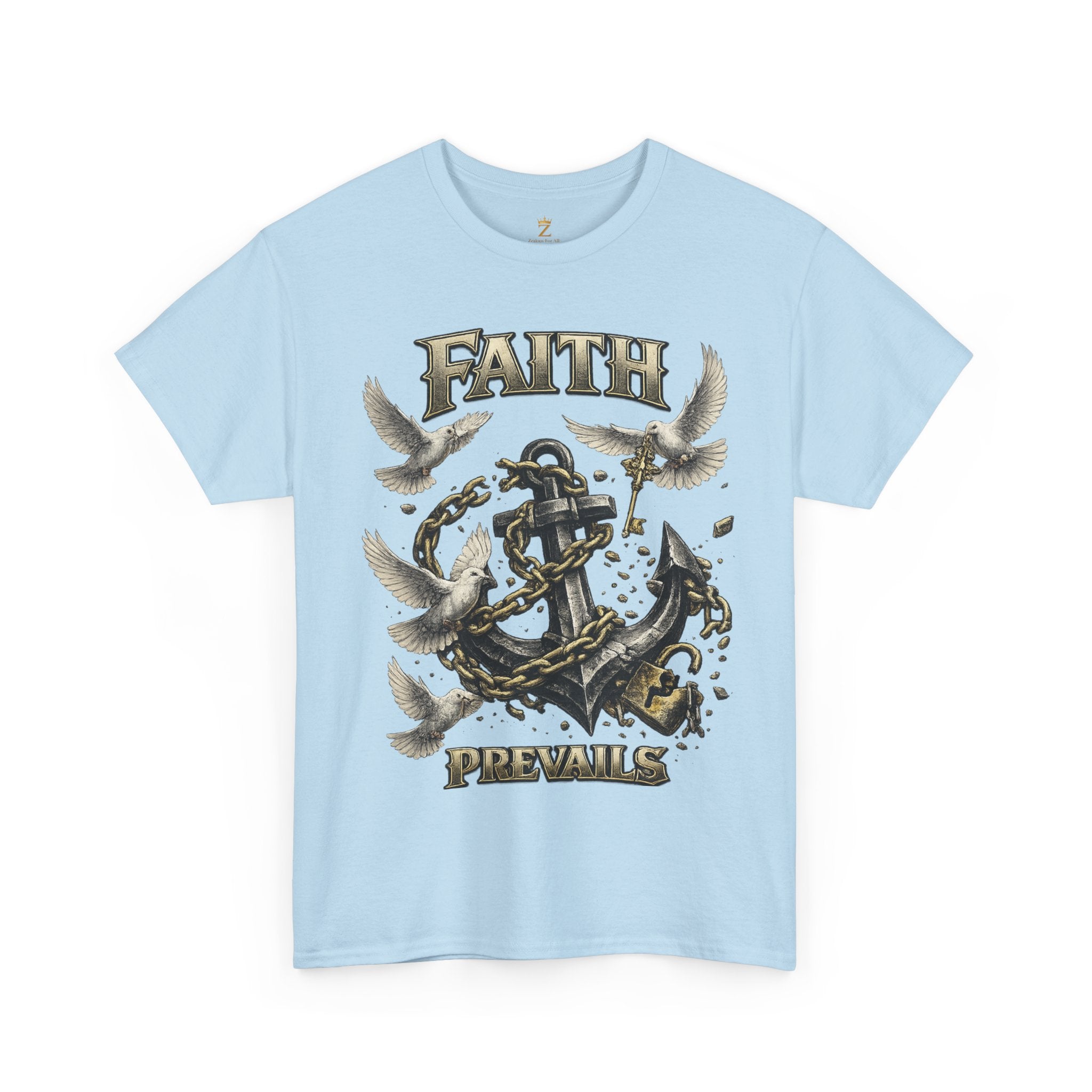 Adult Faith Prevails T‑Shirt (Black Anchor) Printify