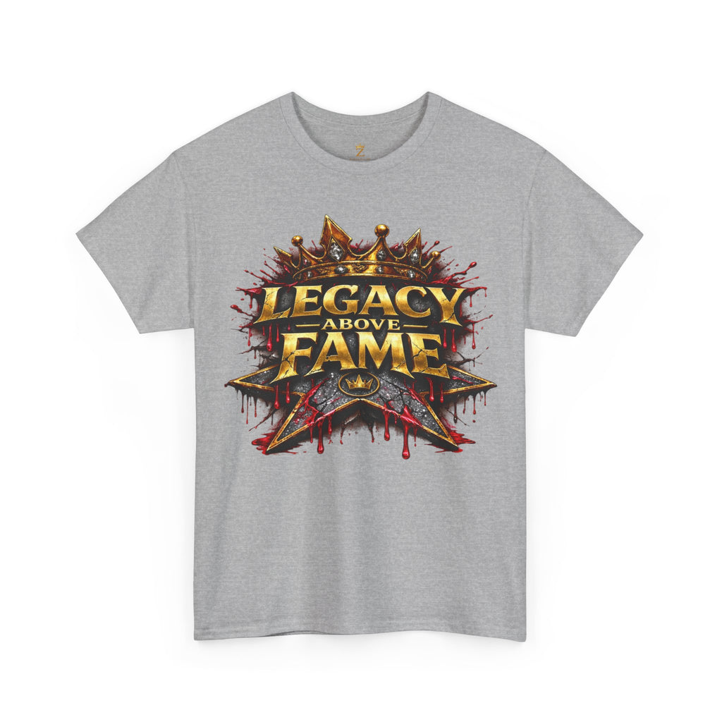 Adult Legacy Above Fame Graphic T-Shirt (Red Drip) - Zealous For All
