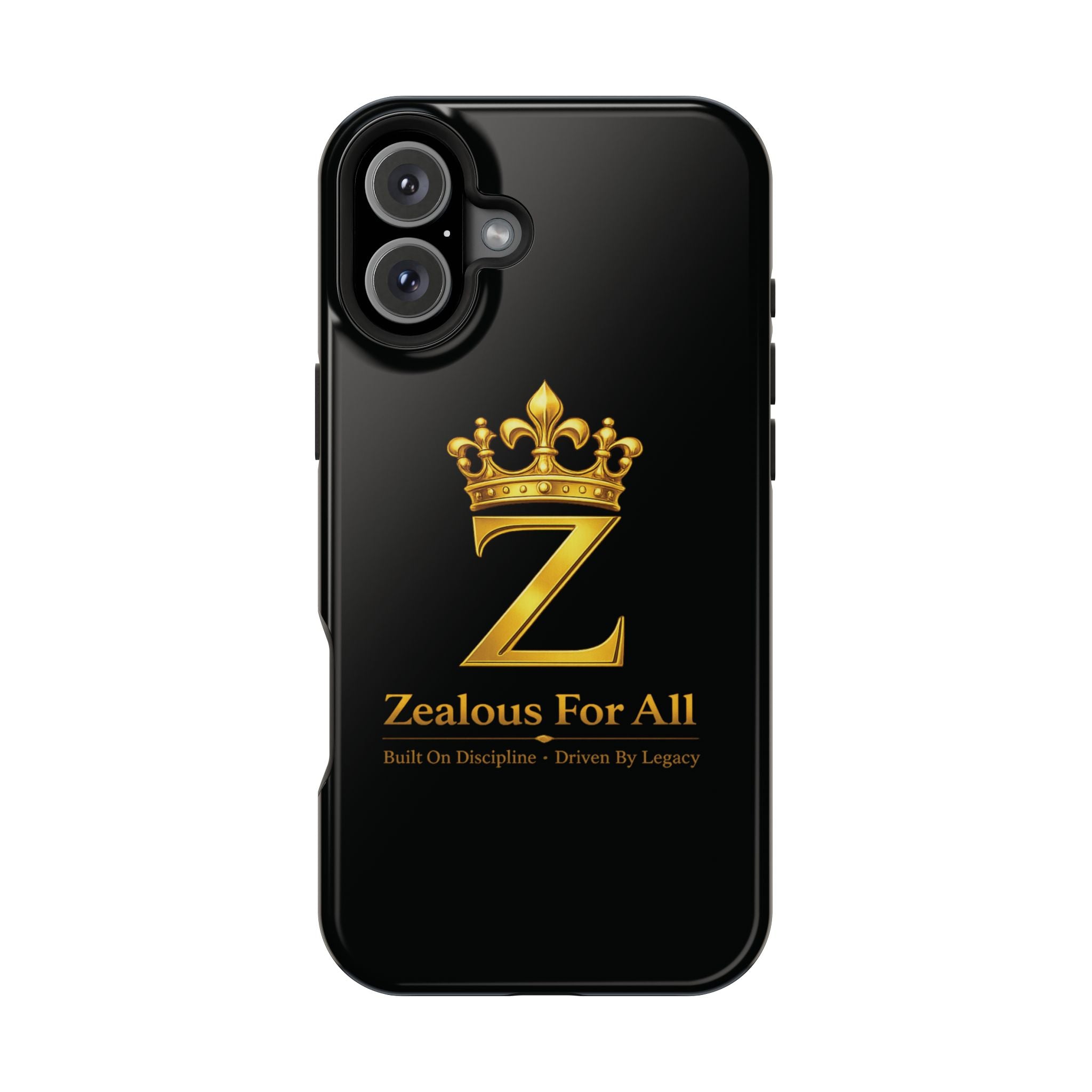 ZFA Phone Case  — "Zealous For All" Gold Crown Impact-Resistant Case Printify