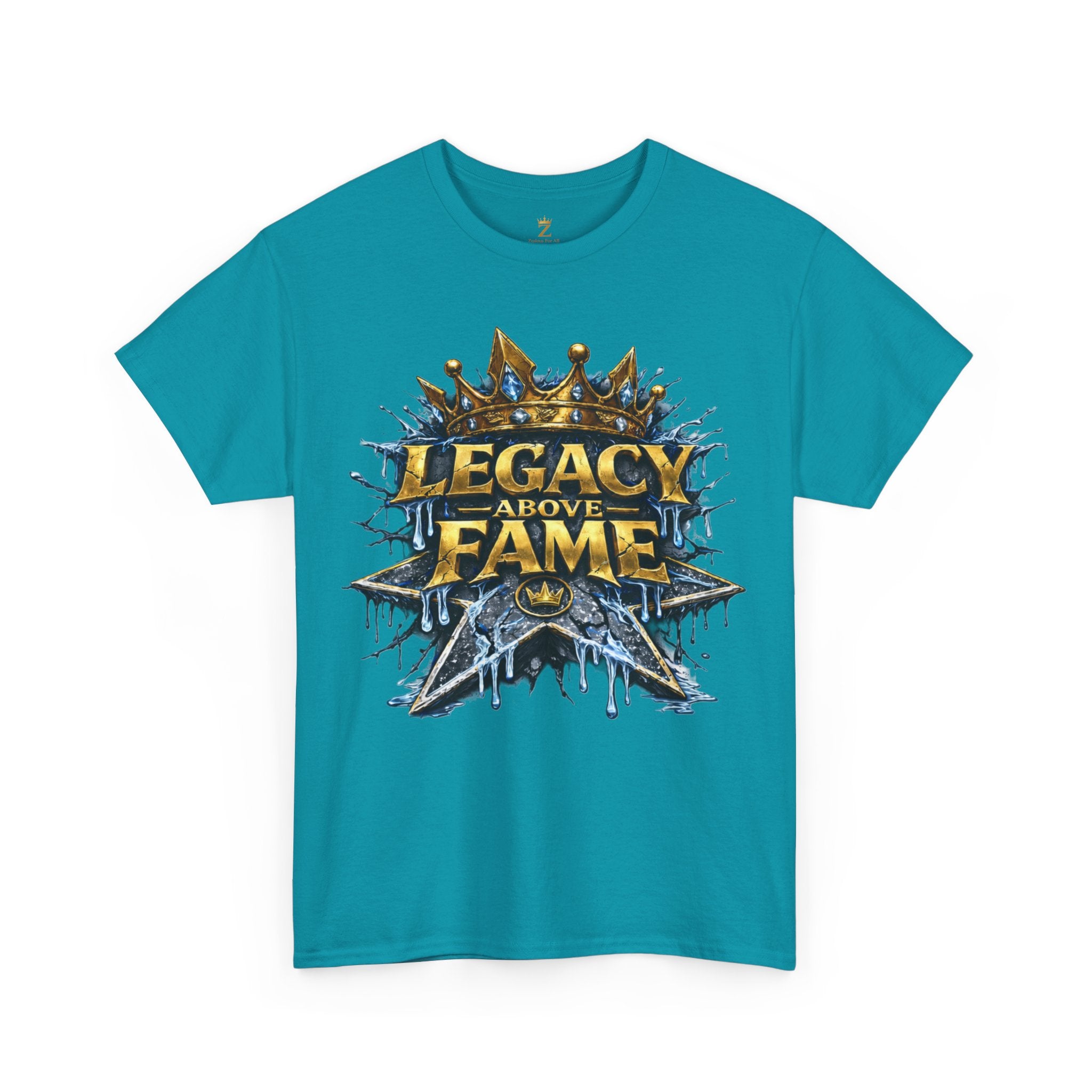 Adult Legacy Above Fame Graphic T-Shirt (Icy Blue Drip) - Zealous For All