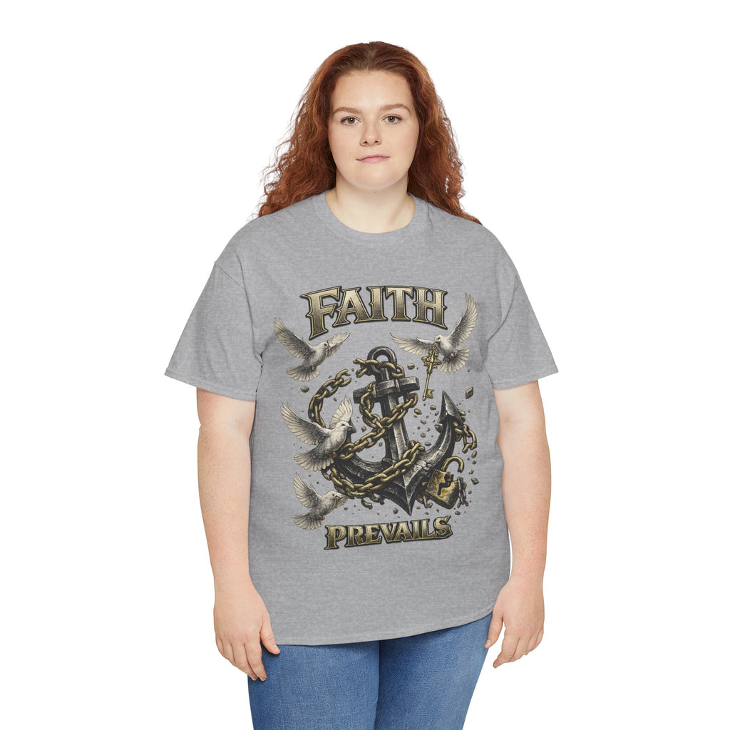 Adult Faith Prevails T‑Shirt (Black Anchor) Printify
