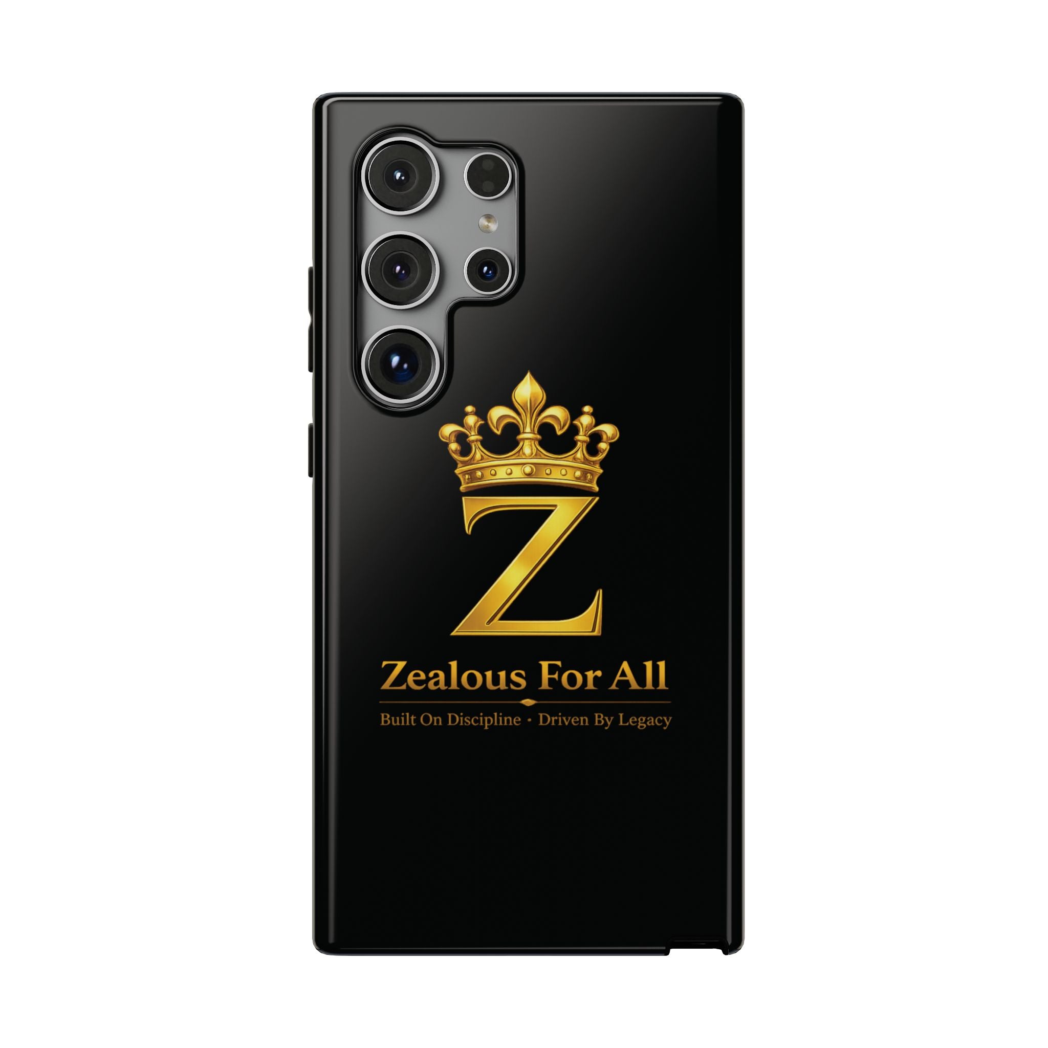 ZFA Phone Case  — "Zealous For All" Gold Crown Impact-Resistant Case Printify