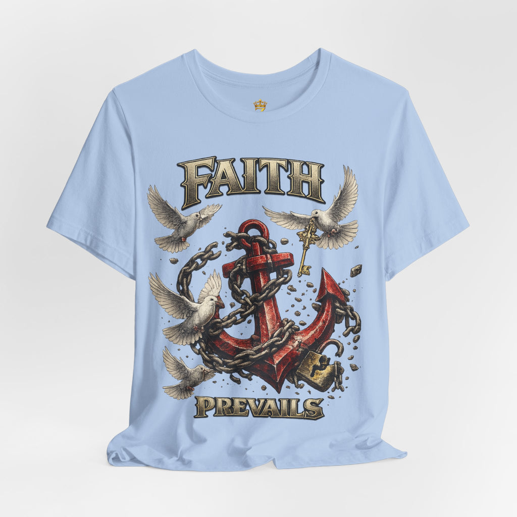 Faith Prevails T‑Shirt (Red Anchor) Printify
