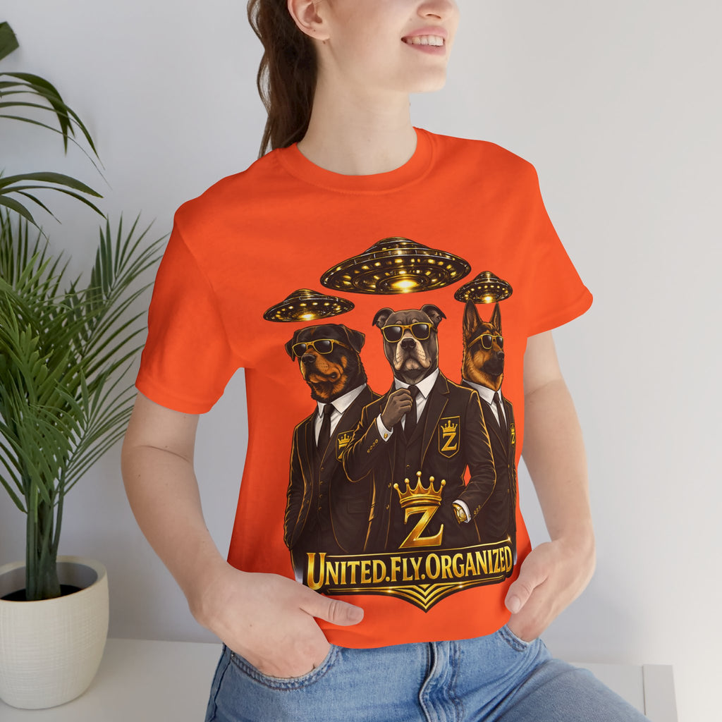 COMING SOON... United. Fly. Organized. Graphic Tee (Gold) Printify