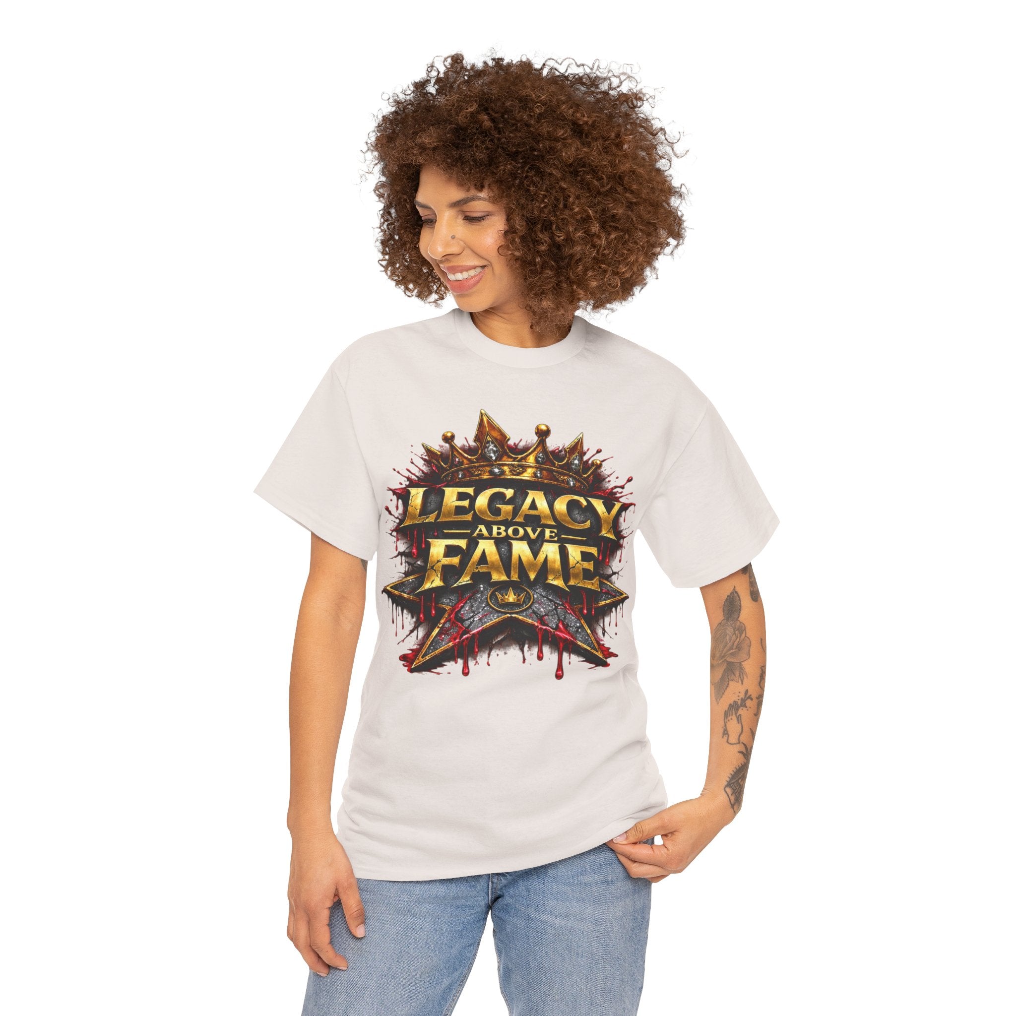 Adult Legacy Above Fame Graphic T-Shirt (Red Drip) - Zealous For All