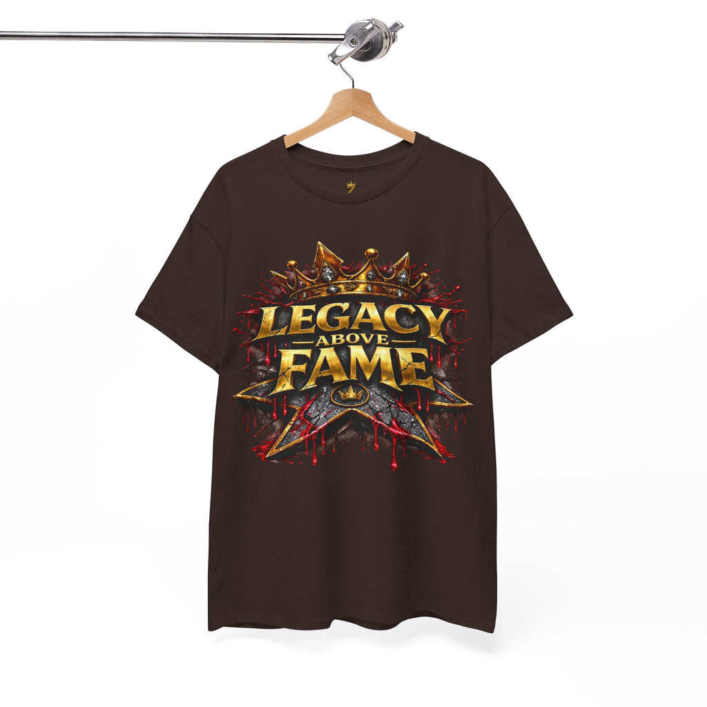 Adult Legacy Above Fame Graphic T-Shirt (Red Drip) - Zealous For All