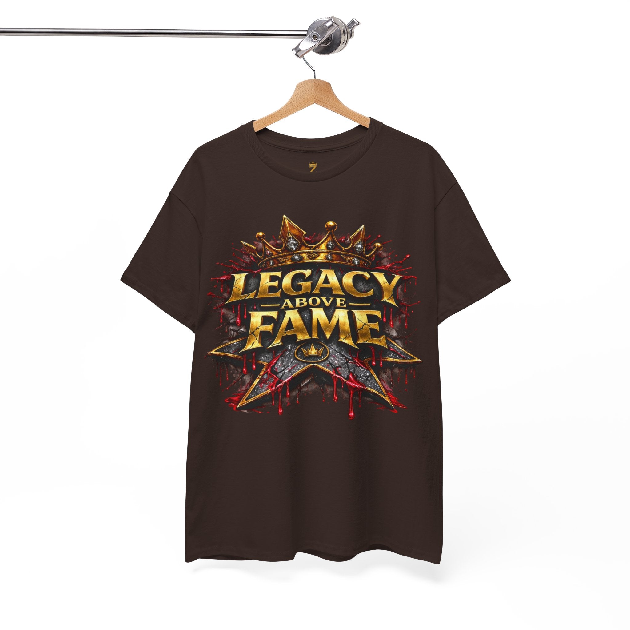 Adult Legacy Above Fame Graphic T-Shirt (Red Drip) - Zealous For All