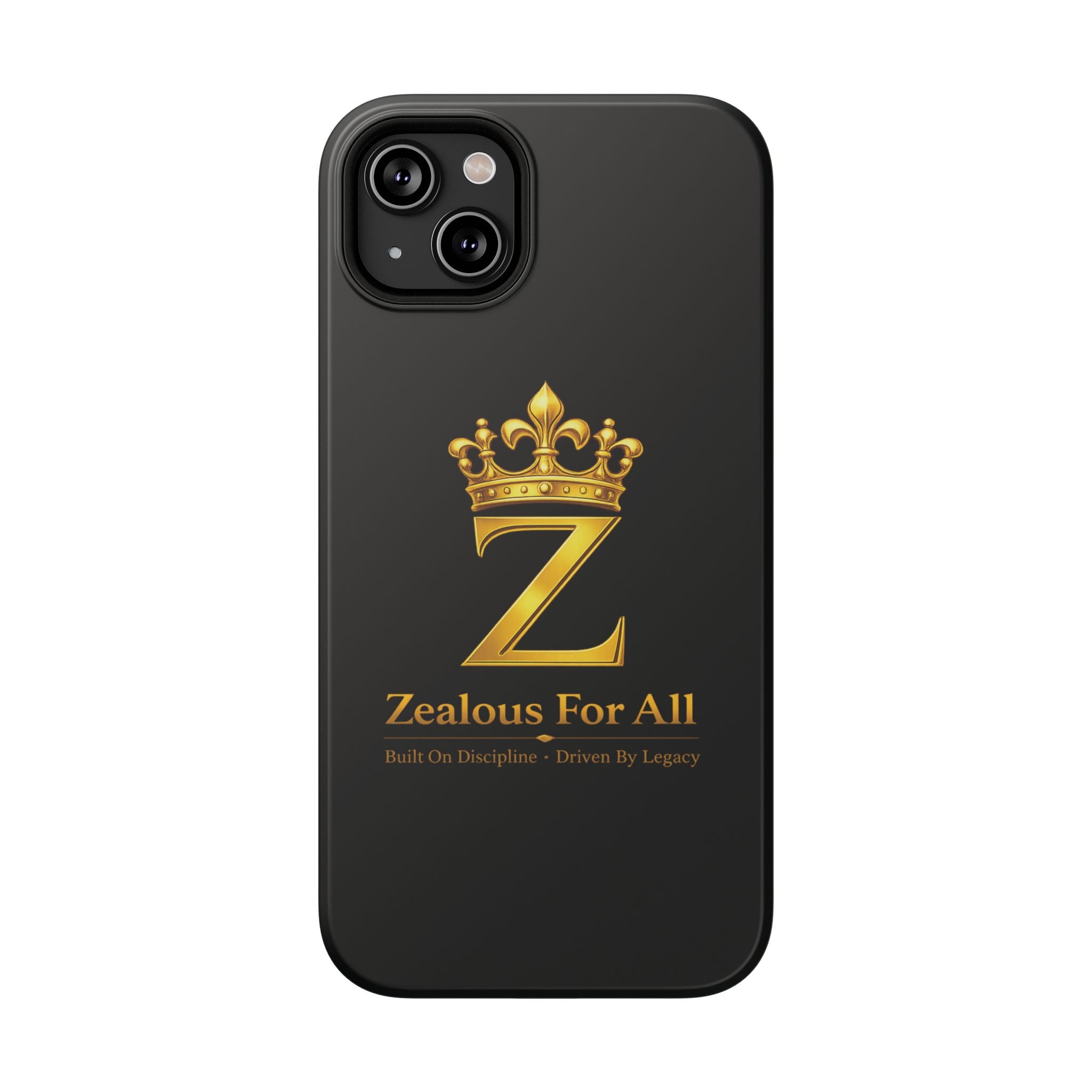 ZFA Phone Case  — "Zealous For All" Gold Crown Impact-Resistant Case Printify