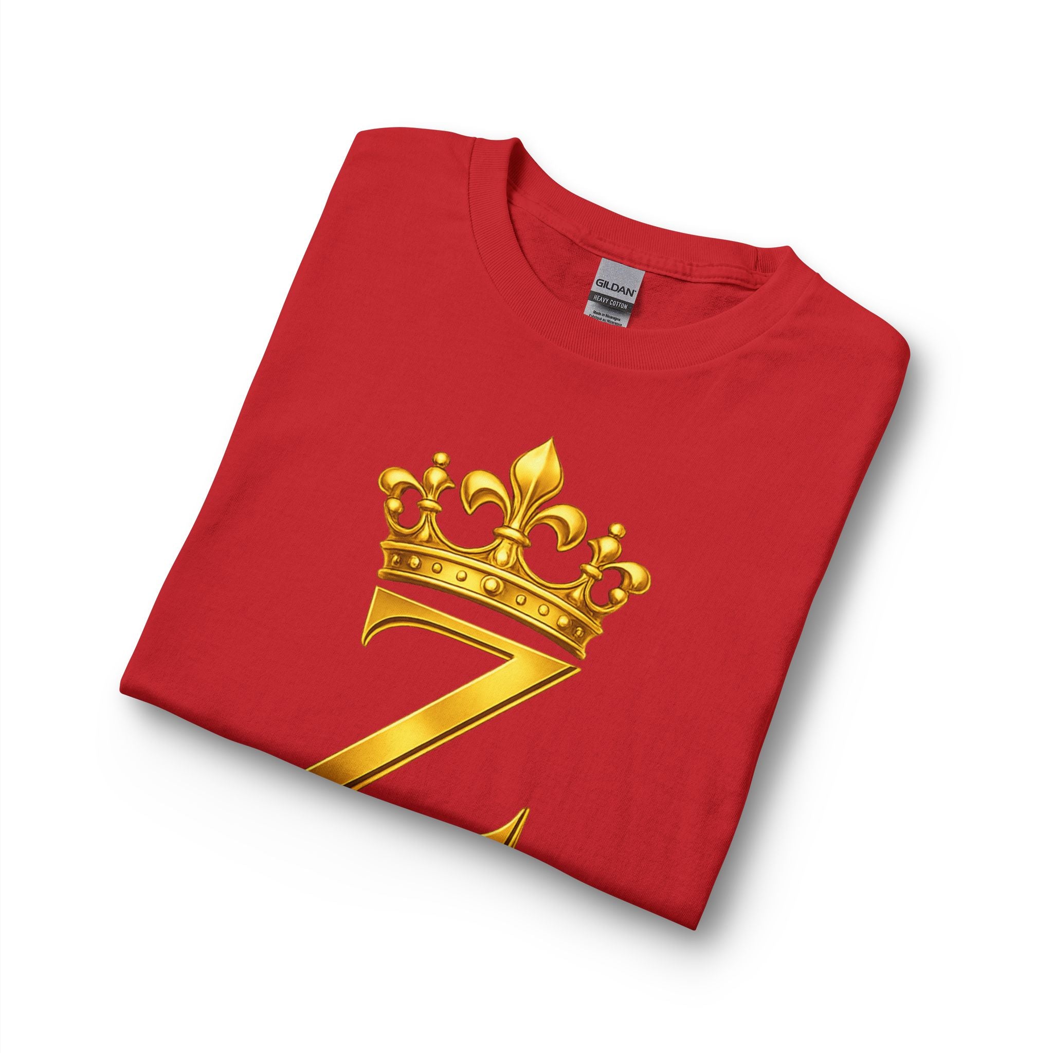 Long Sleeve Shirt — "Zealous For All" Gold Crown Logo, Printify
