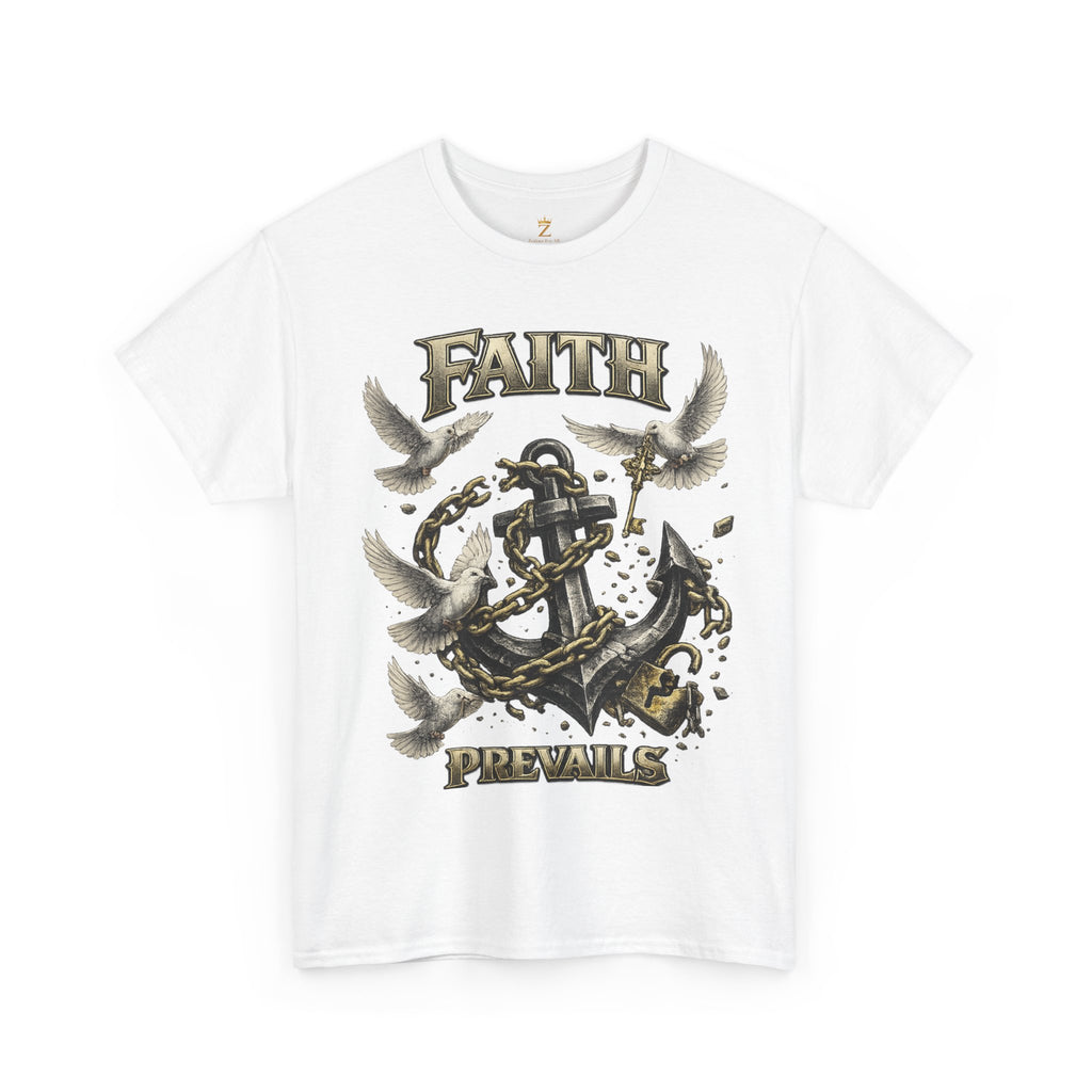 Adult Faith Prevails T‑Shirt (Black Anchor) Printify