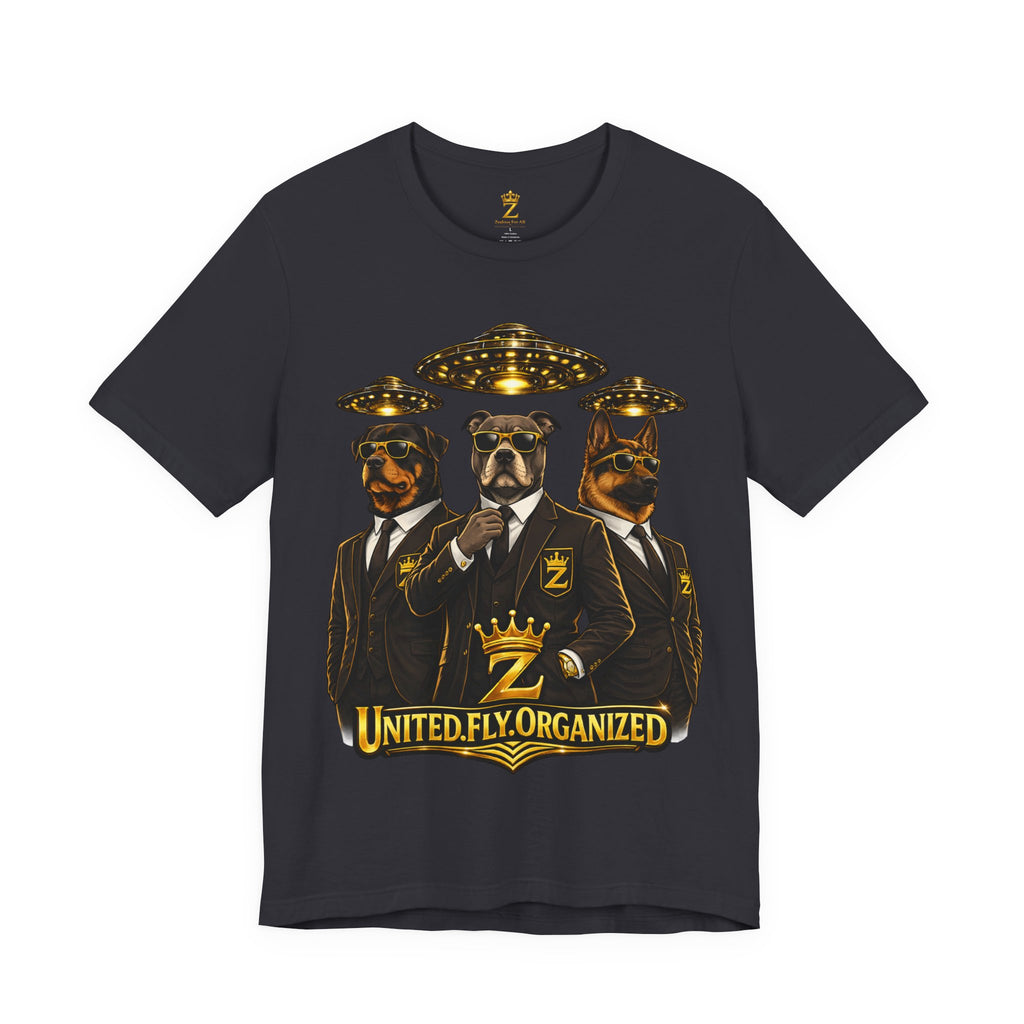 COMING SOON... United. Fly. Organized. Graphic Tee (Gold) Printify