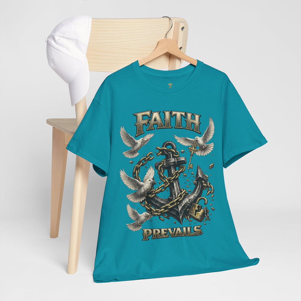Adult Faith Prevails T‑Shirt (Black Anchor) Printify