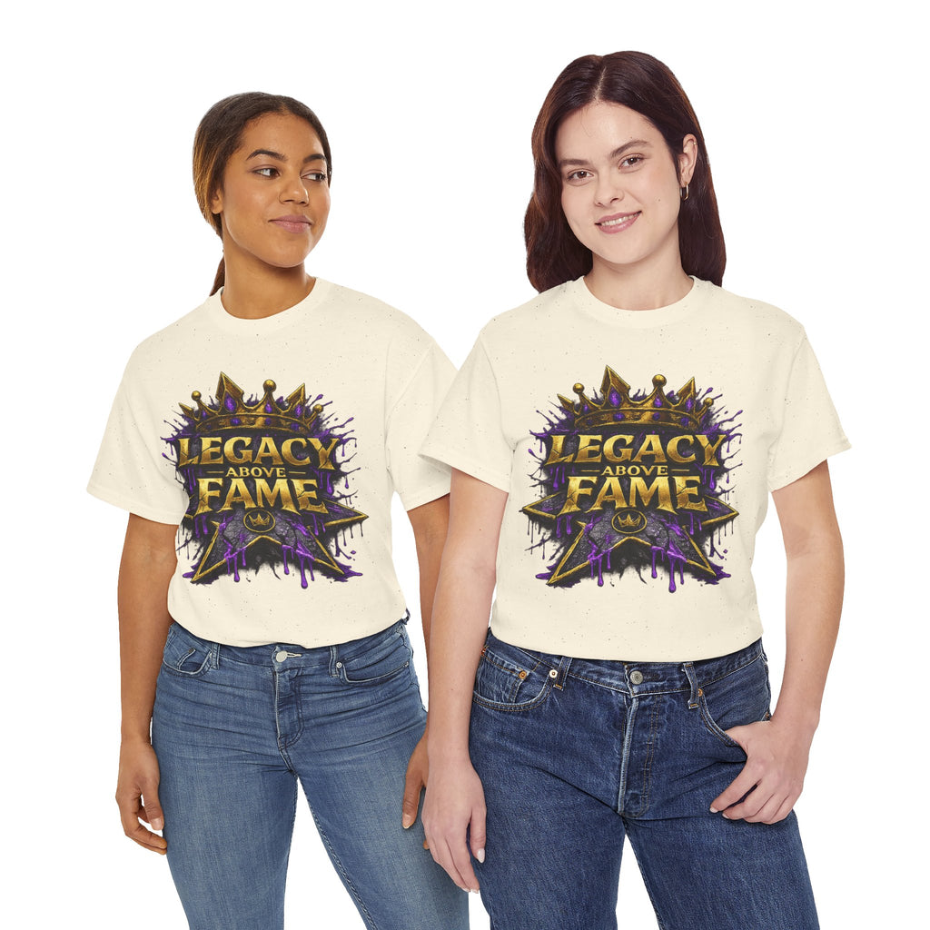 Adult Legacy Above Fame Graphic T-Shirt (Purple Drip) - Zealous For All