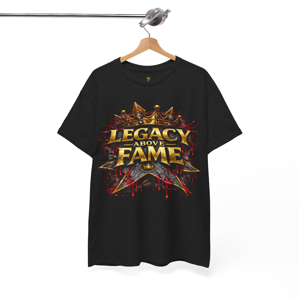Adult Legacy Above Fame Graphic T-Shirt (Red Drip) - Zealous For All
