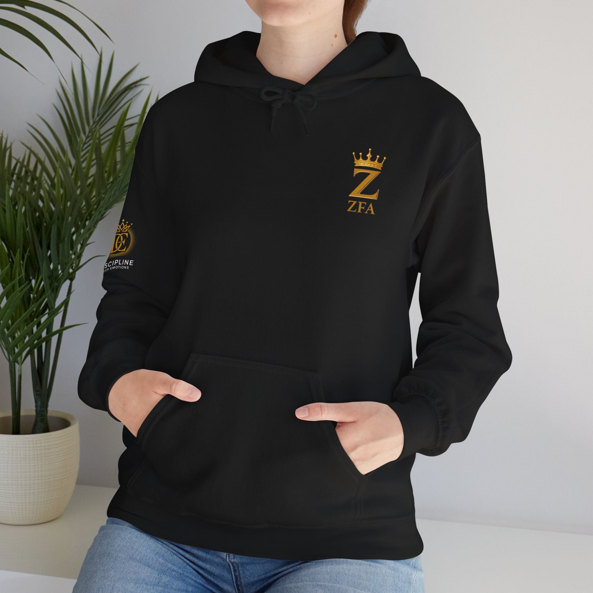 Zealous For All Crown Z Hoodie — Premium White Logo Sweatshirt - Zealous For All