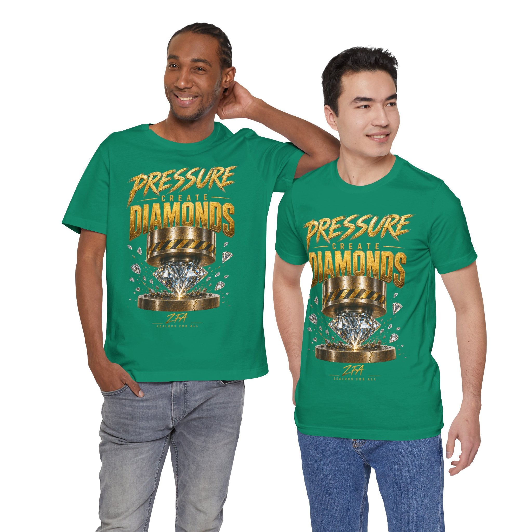 Pressure Create Diamonds T-Shirt — Motivational Graphic Tee