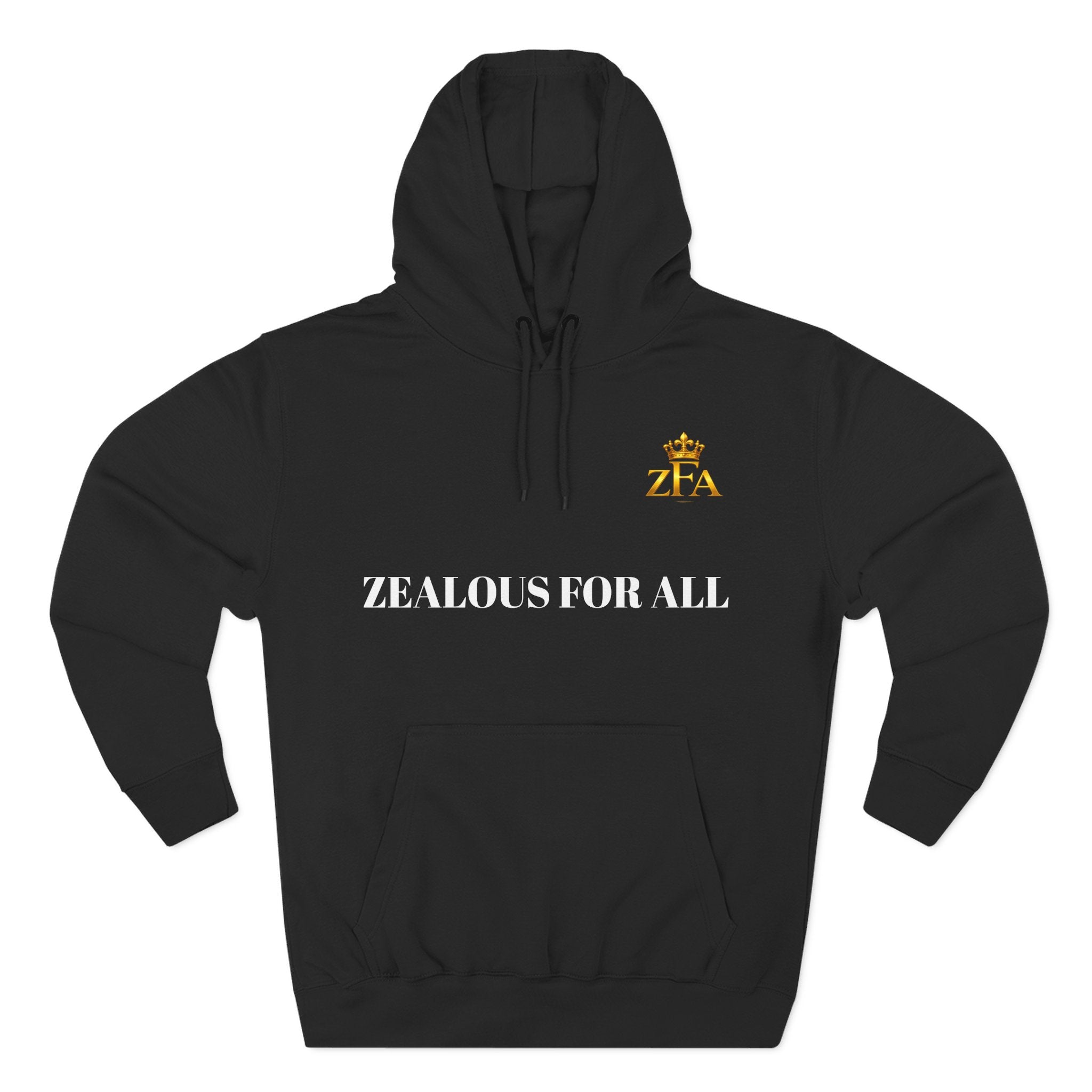 ZFA Premium Hoodie (White Words) Printify