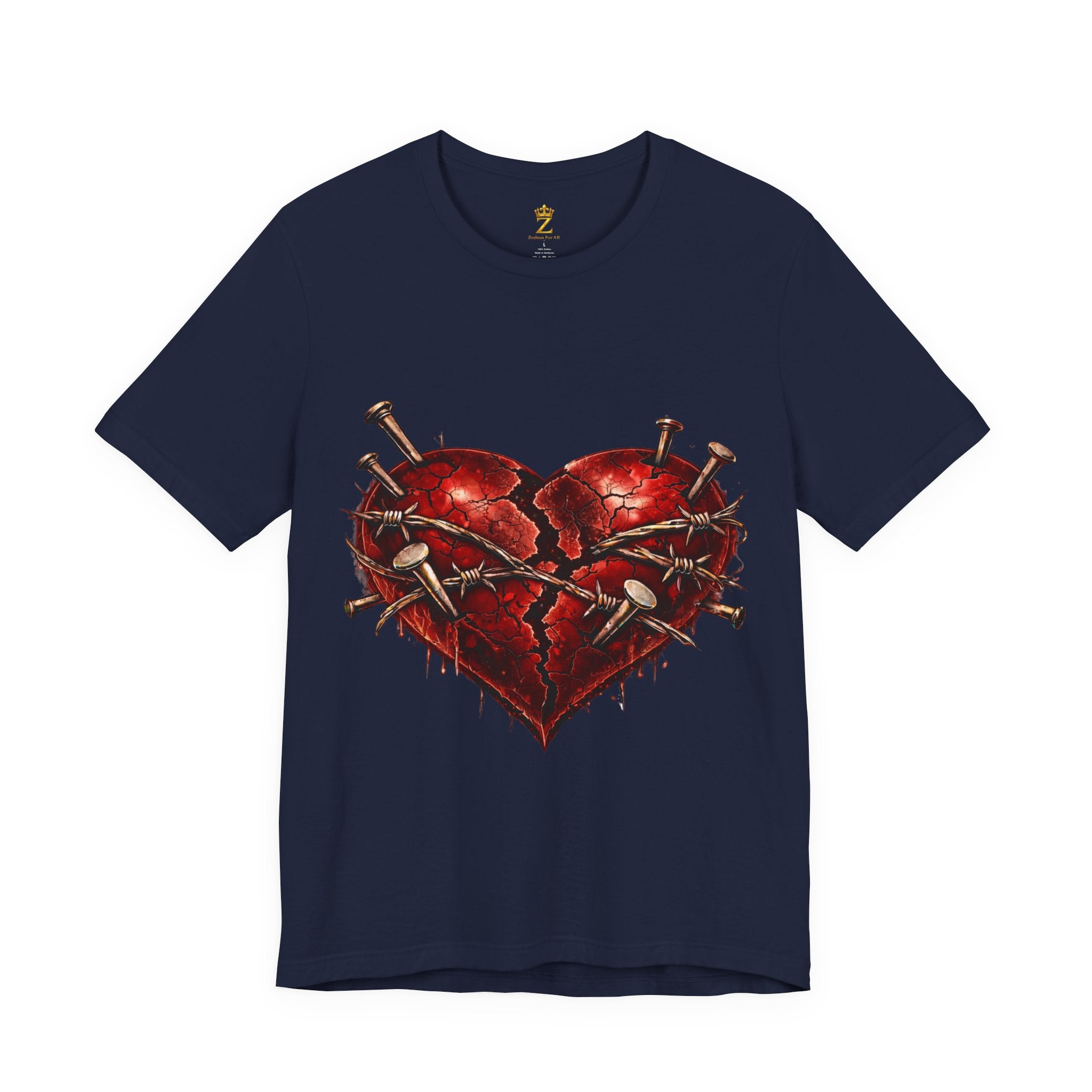 Red Heart T-Shirt (Discipline Over Emotions)