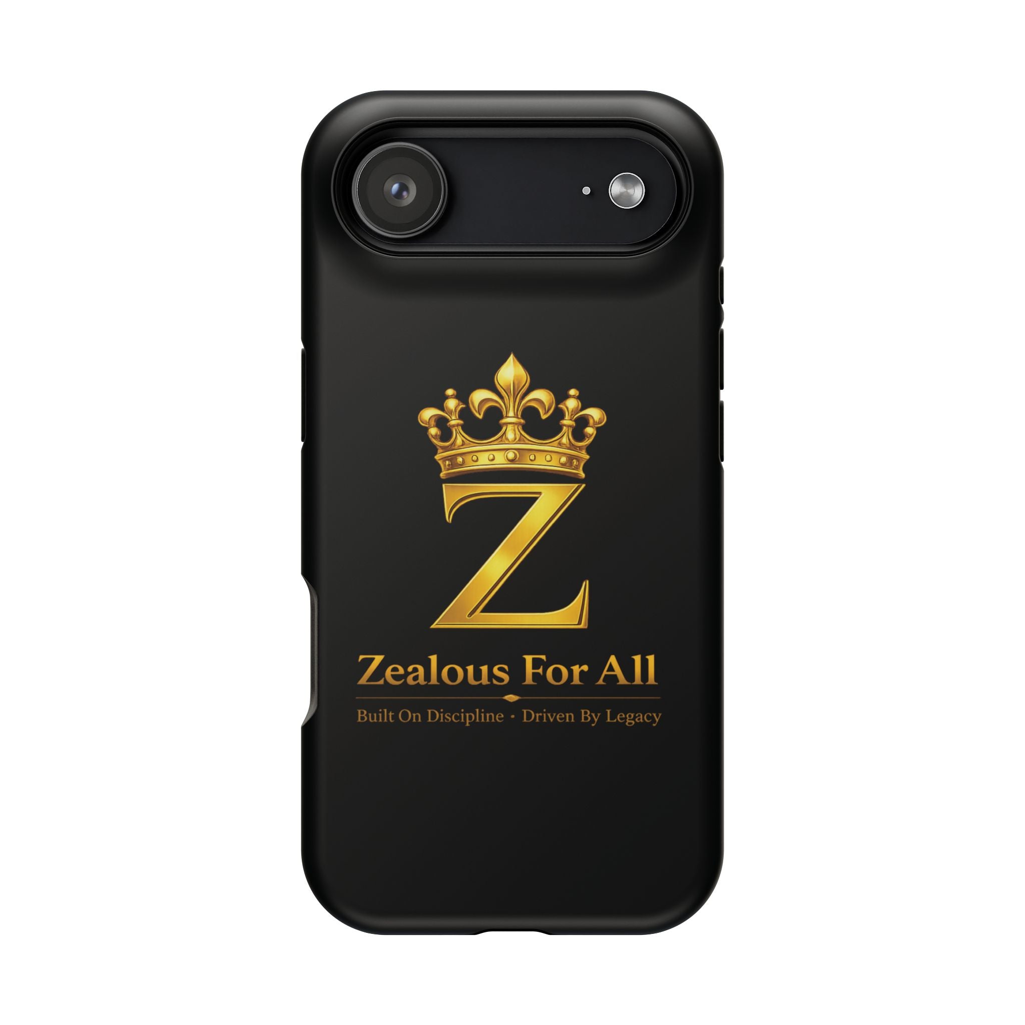 ZFA Phone Case  — "Zealous For All" Gold Crown Impact-Resistant Case Printify