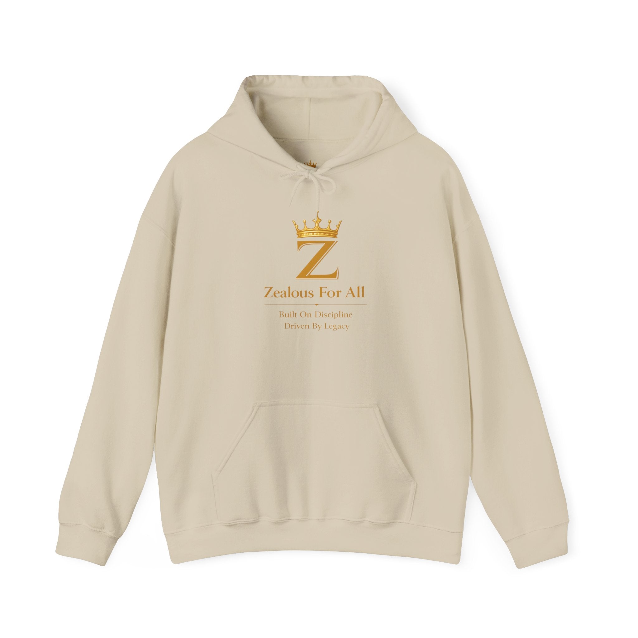 Zealous For All Hoodie — Gold Logo - Zealous For All