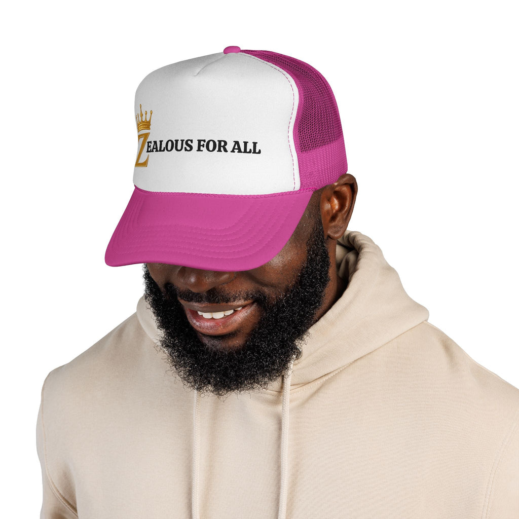 Zealous For All Trucker Caps Printify