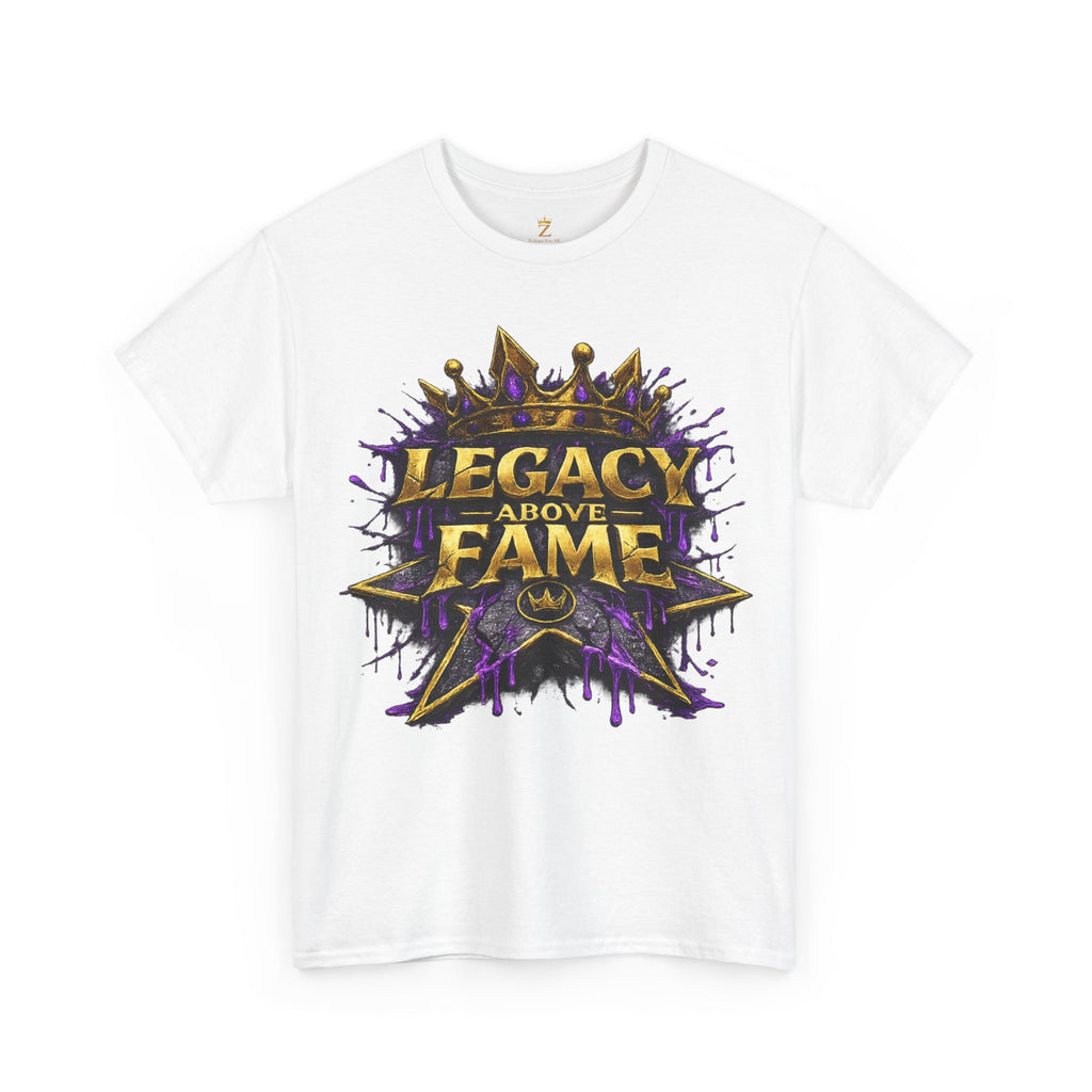 Adult Legacy Above Fame Graphic T-Shirt (Purple Drip) - Zealous For All
