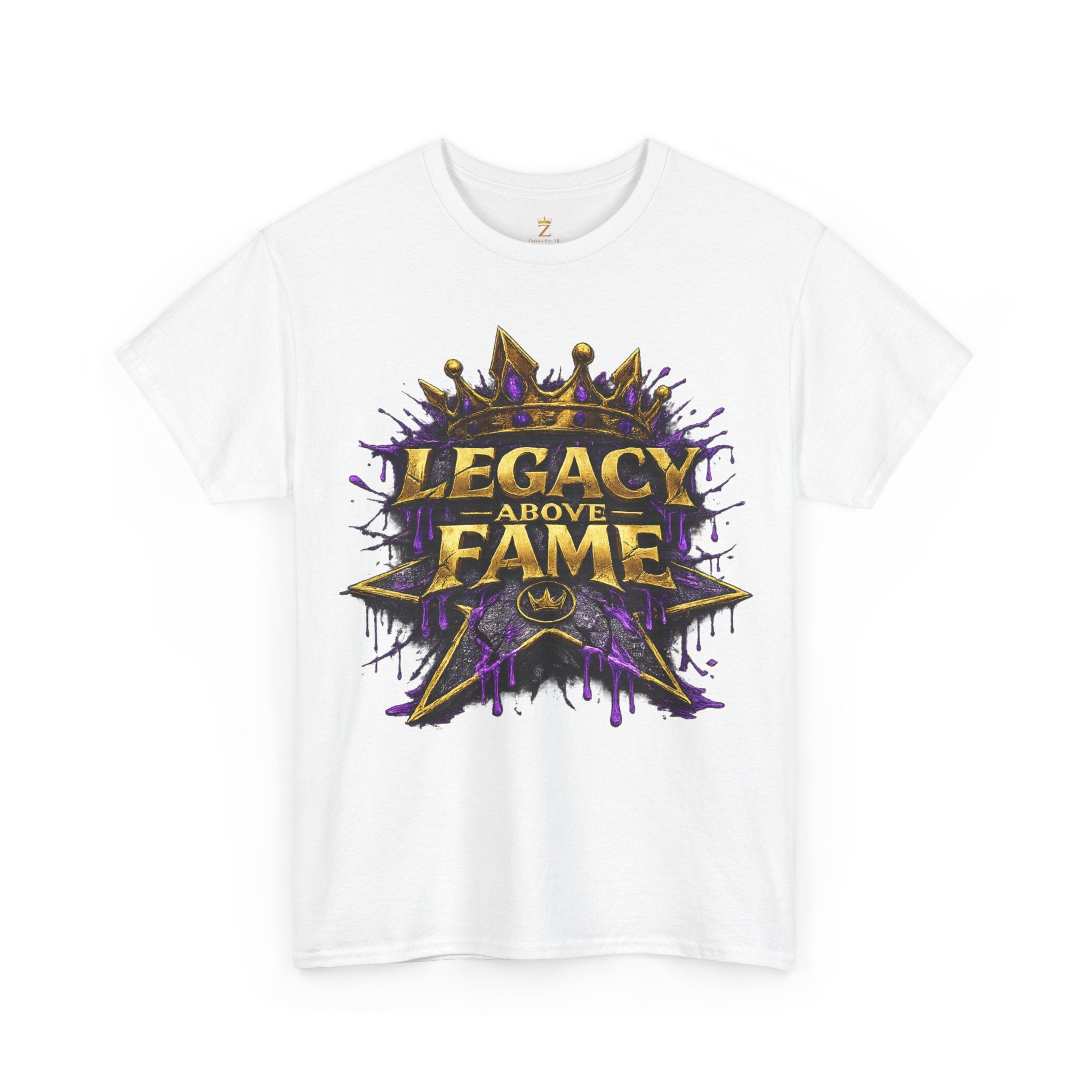 Adult Legacy Above Fame Graphic T-Shirt (Purple Drip) - Zealous For All