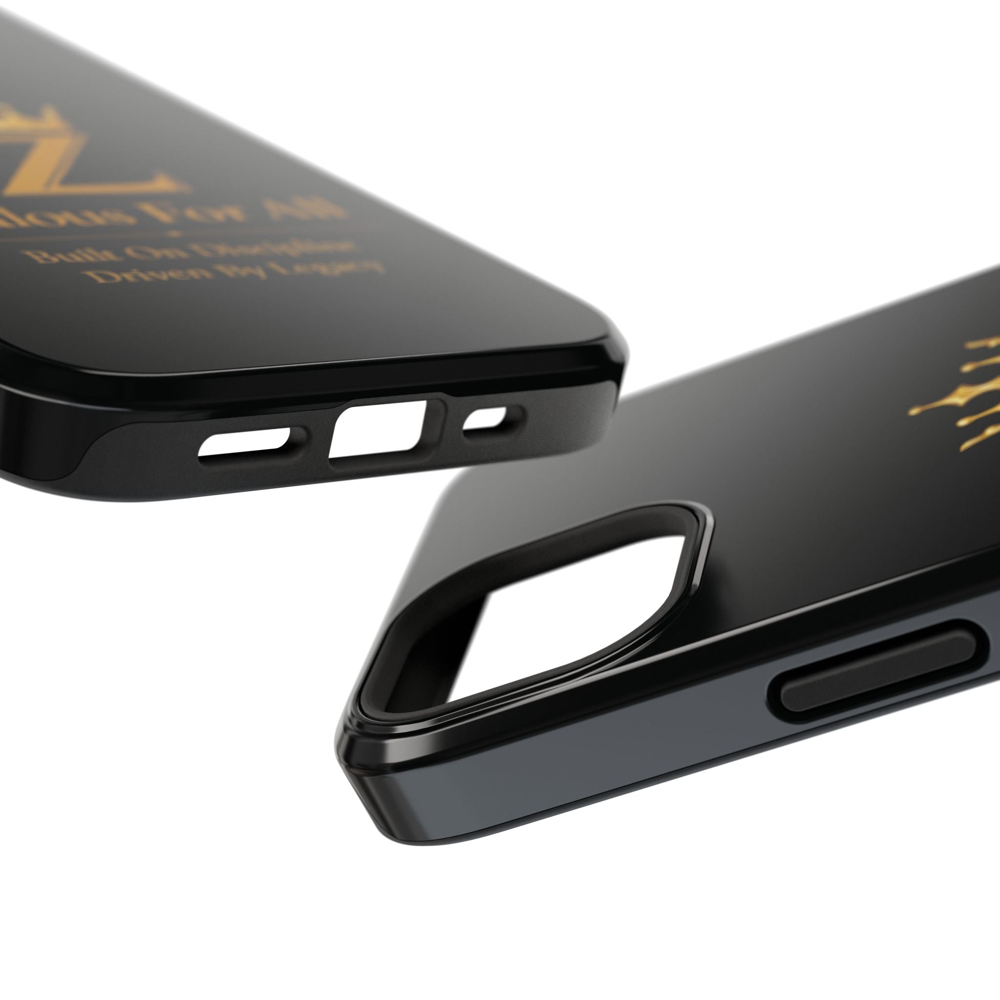 Phone Case — "Zealous For All" Gold Crown Impact-Resistant Case Printify