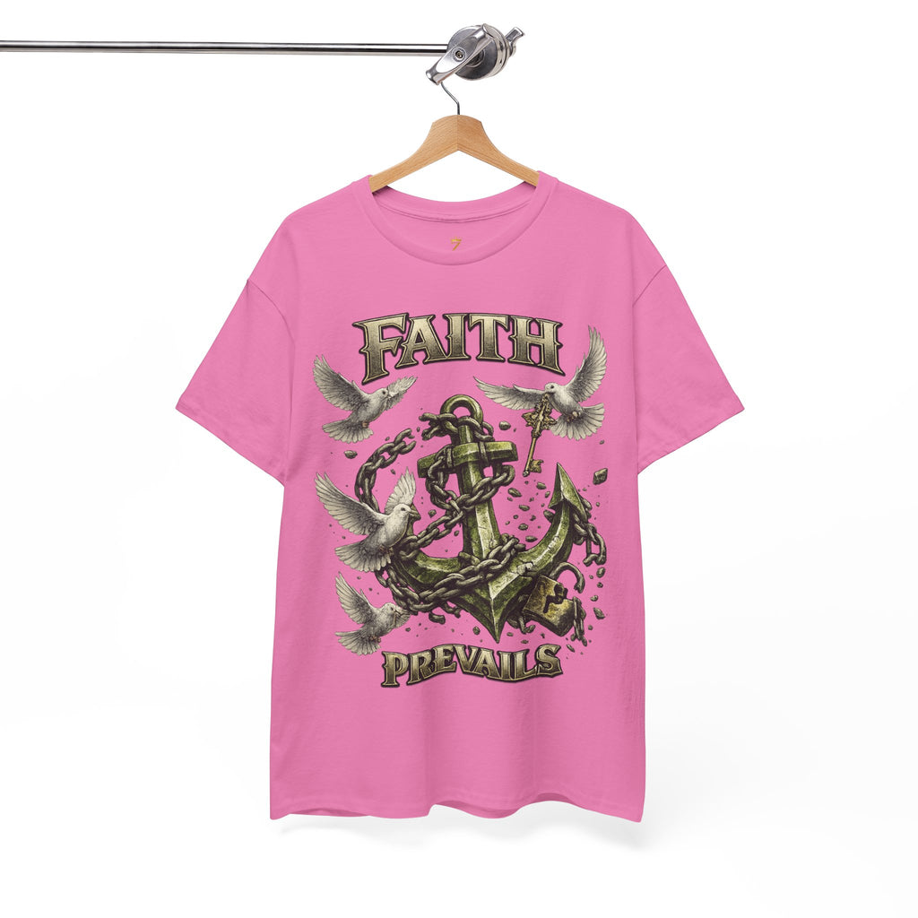 Adult Faith Prevails Anchor T-Shirt (Green Anchor) Printify