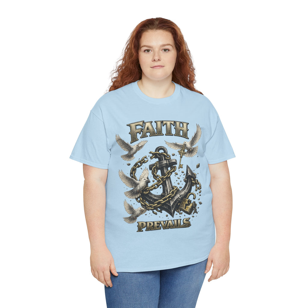 Adult Faith Prevails T‑Shirt (Black Anchor) Printify