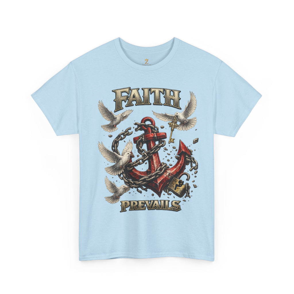 Adult Faith Prevails T‑Shirt (Red Anchor) Printify