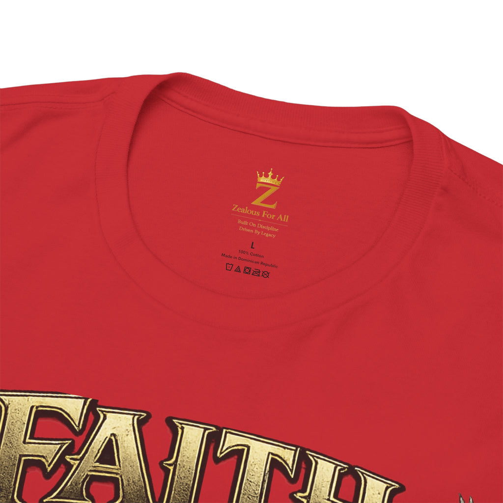 Adult Faith Prevails Anchor T-Shirt (Gold Anchor) Printify