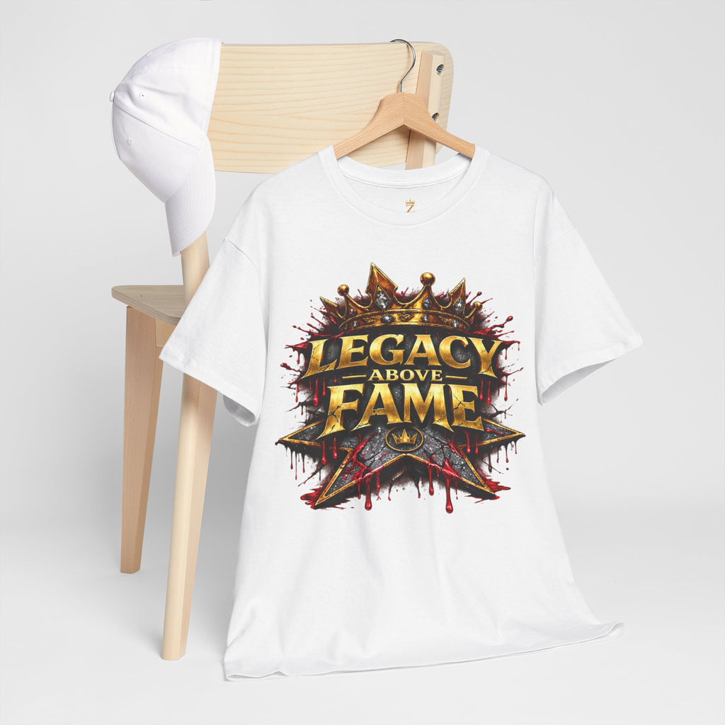 Adult Legacy Above Fame Graphic T-Shirt (Red Drip) - Zealous For All