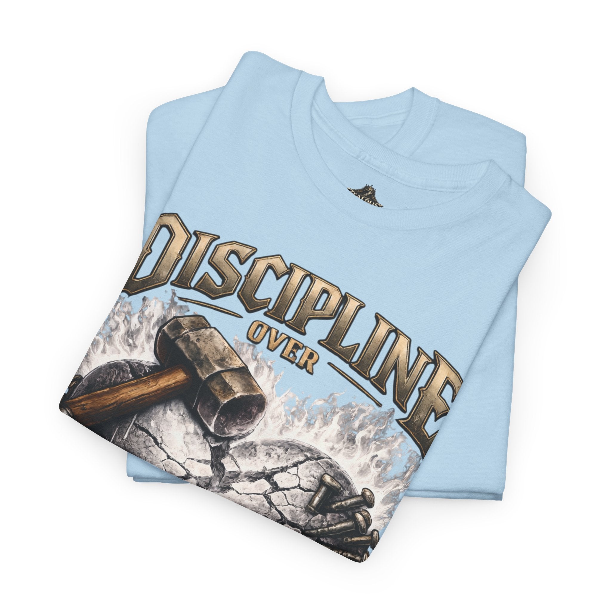 Adult Discipline Over Emotions Graphic T-Shirt (White Heart)