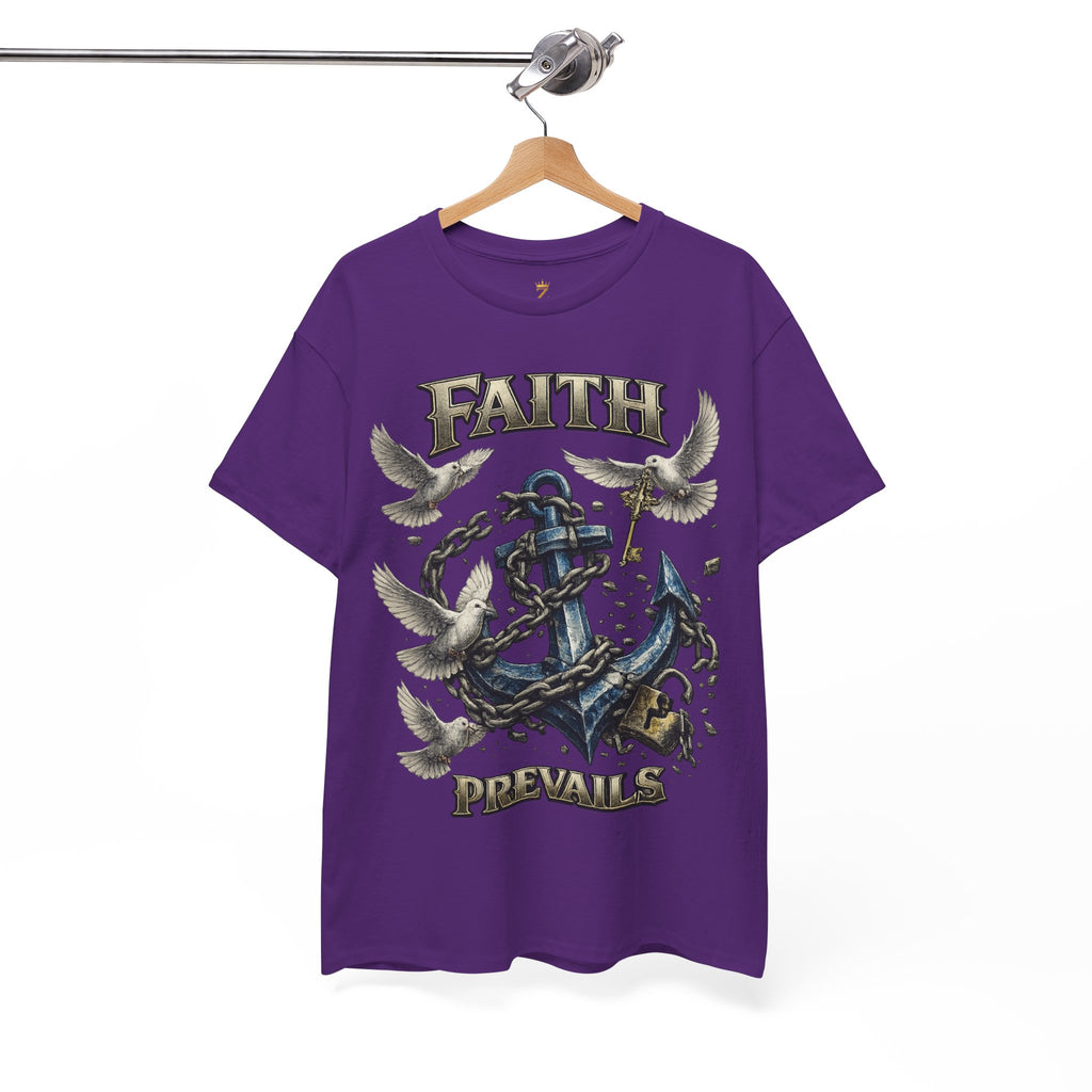 Adult Faith Prevails T‑Shirt (Blue Anchor) Printify