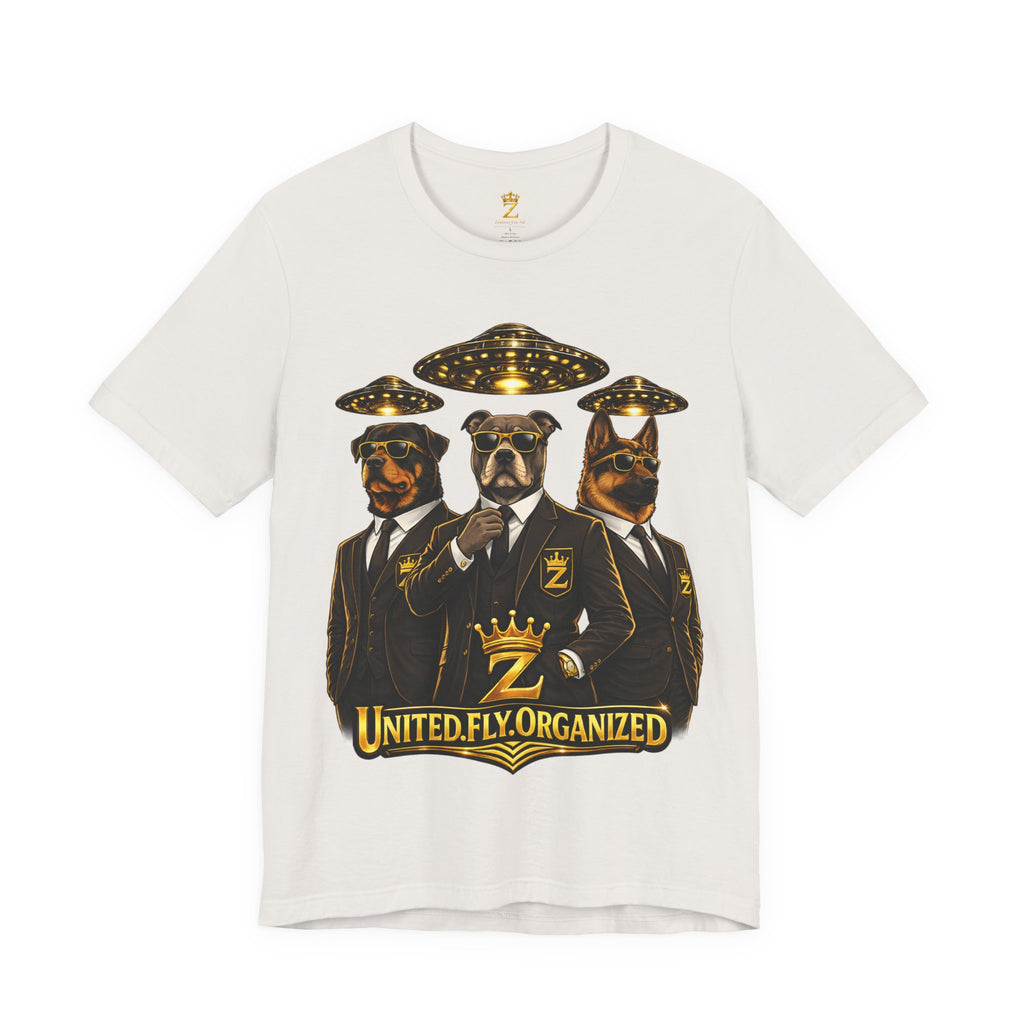 COMING SOON... United. Fly. Organized. Graphic Tee (Gold) Printify
