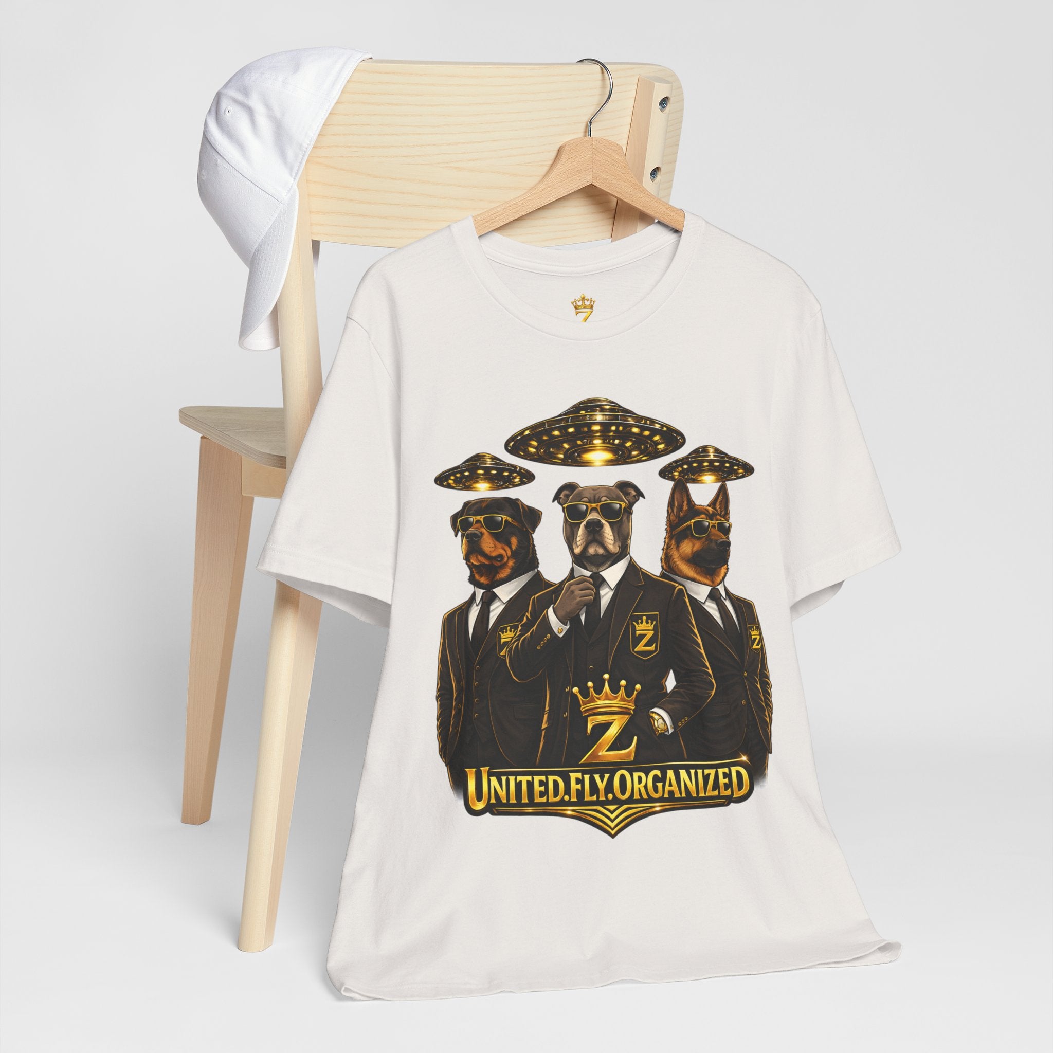 COMING SOON... United. Fly. Organized. Graphic Tee (Gold) Printify