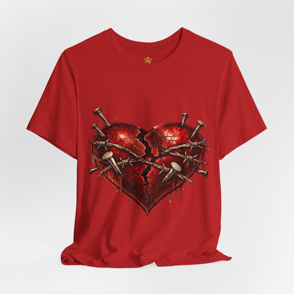 Red Heart T-Shirt (Discipline Over Emotions)