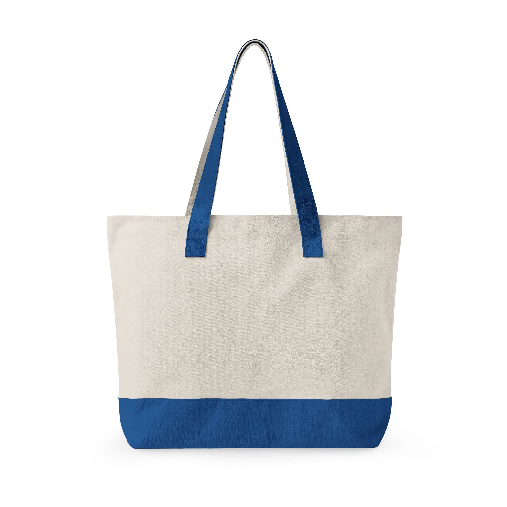 ZFA Crown Canvas Tote (Gold Lettered Zippered Beach & Everyday Bag) Printify