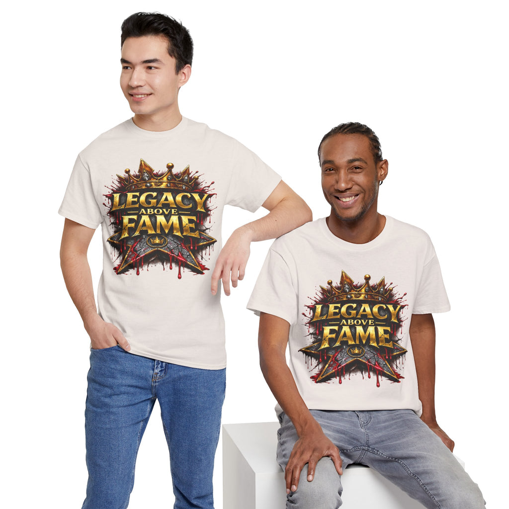 Adult Legacy Above Fame Graphic T-Shirt (Red Drip) - Zealous For All