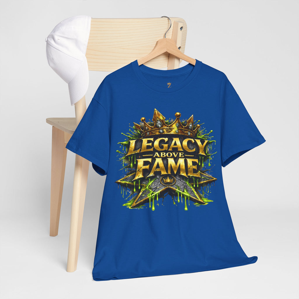 Adult Legacy Above Fame Graphic T-Shirt (Lime Green Drip) - Zealous For All