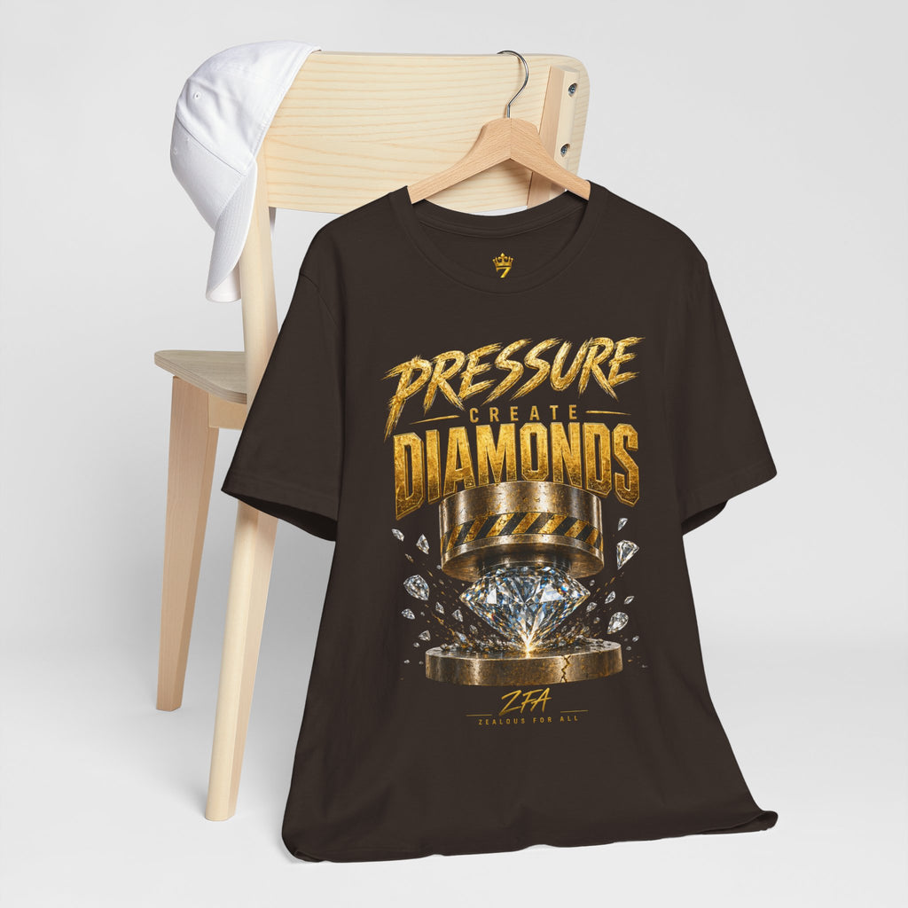 Pressure Create Diamonds T-Shirt — Motivational Graphic Tee