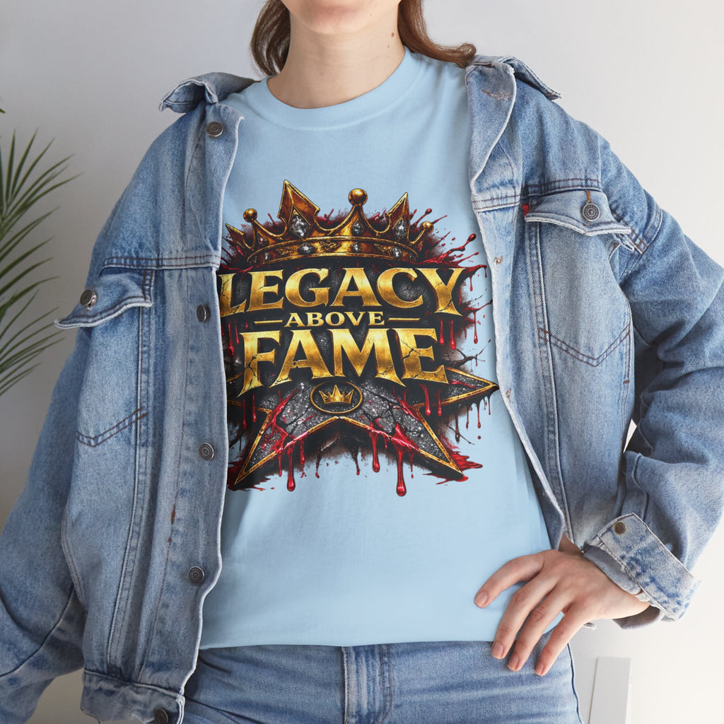 Adult Legacy Above Fame Graphic T-Shirt (Red Drip) - Zealous For All