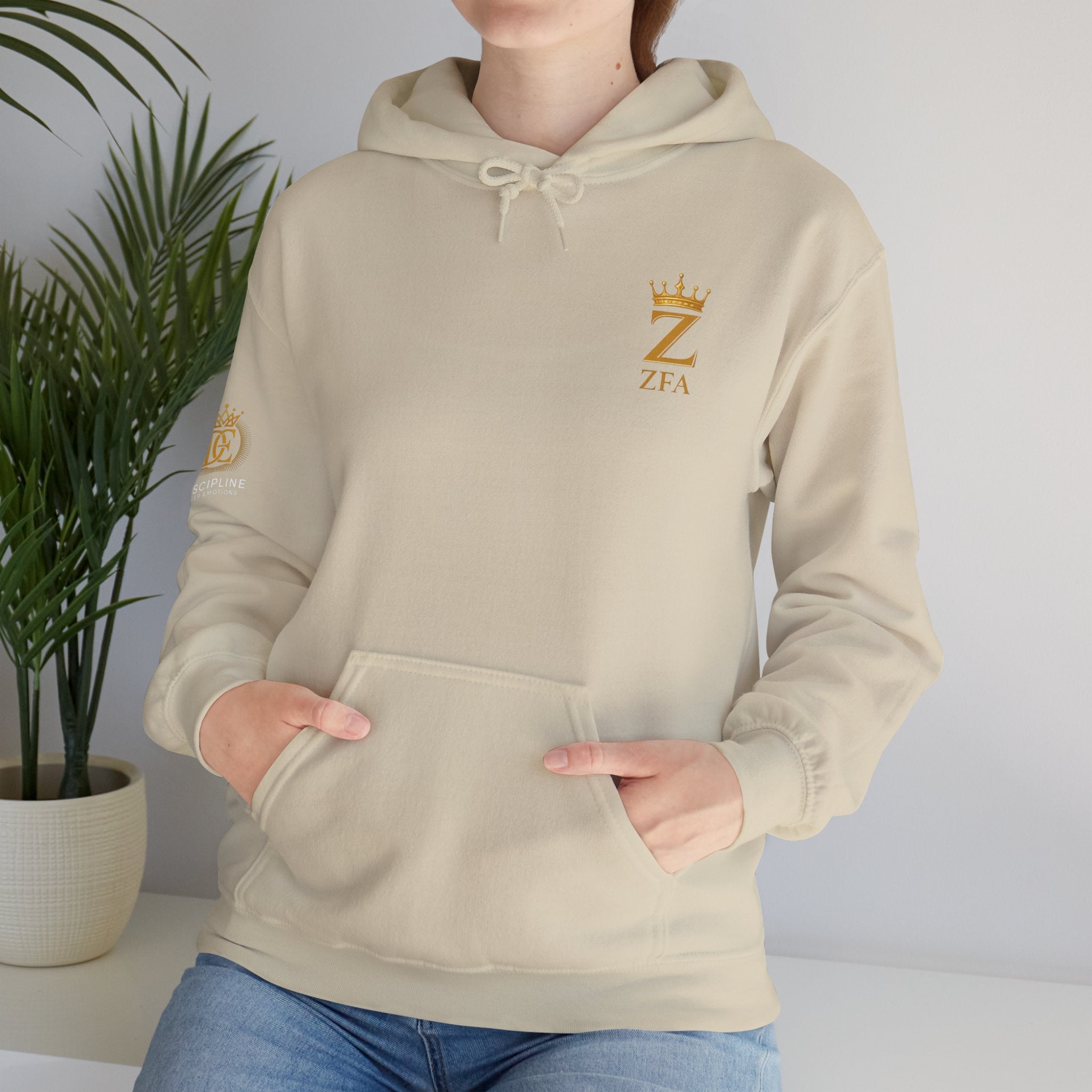 Zealous For All Crown Z Hoodie — Premium White Logo Sweatshirt - Zealous For All