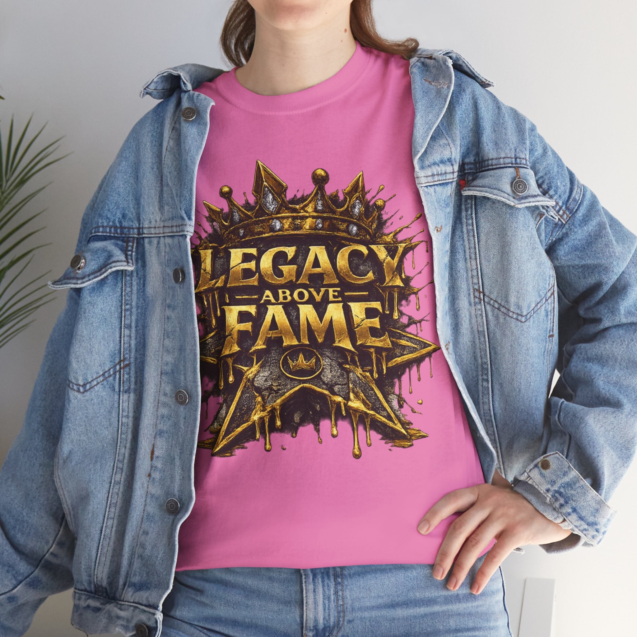Adult Legacy Above Fame Graphic T-Shirt (Gold Drip) - Zealous For All