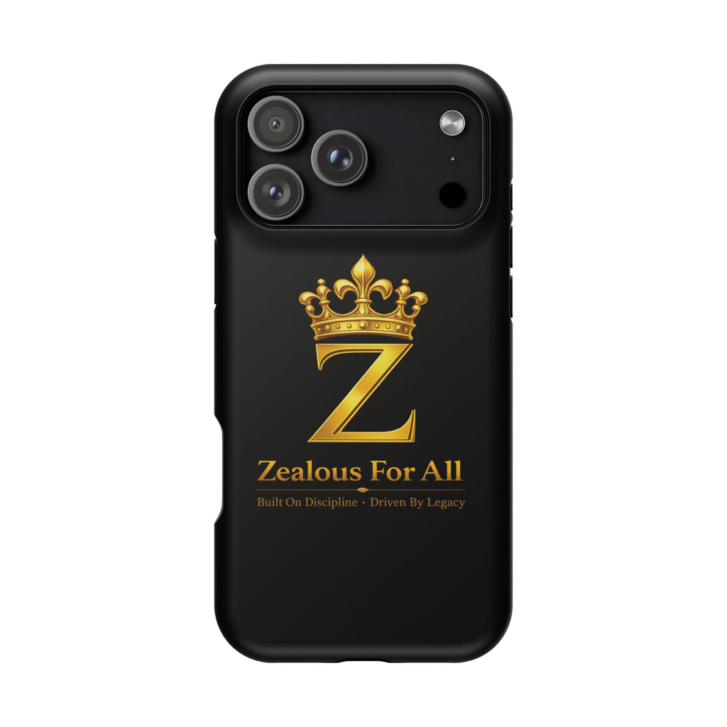 ZFA Phone Case  — "Zealous For All" Gold Crown Impact-Resistant Case Printify