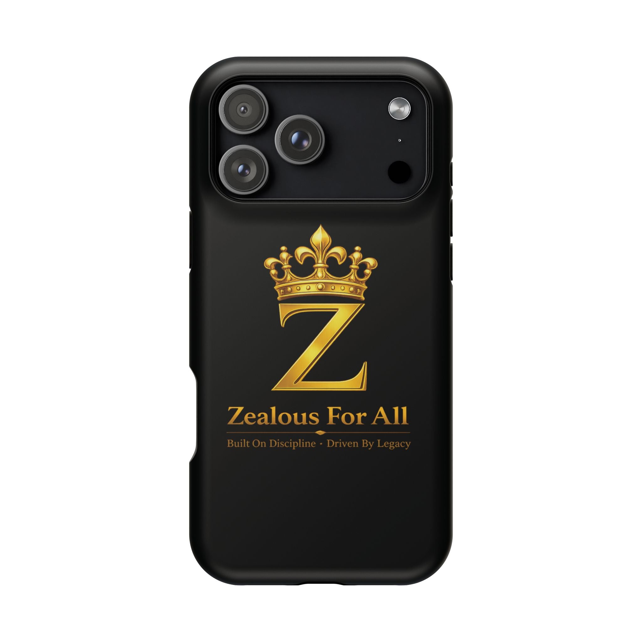 ZFA Phone Case  — "Zealous For All" Gold Crown Impact-Resistant Case Printify