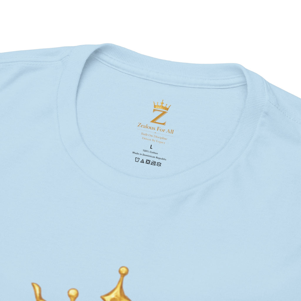 Unisex Zealous For All T-Shirt (Gold Logo (with Back logo) T-shirt) Printify